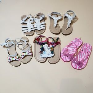 5 pairs of girls size 11 shoes